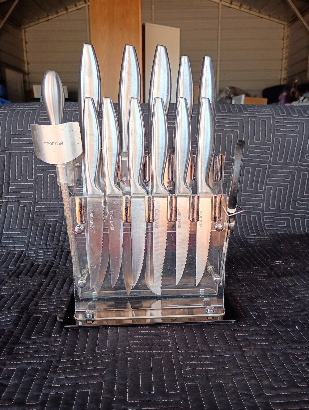 BEAFUORCT 15-Piece Stainless Steel Knife